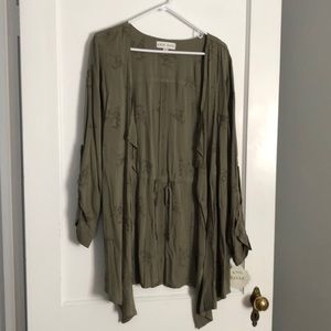 Knox Rose open cardigan, NWT